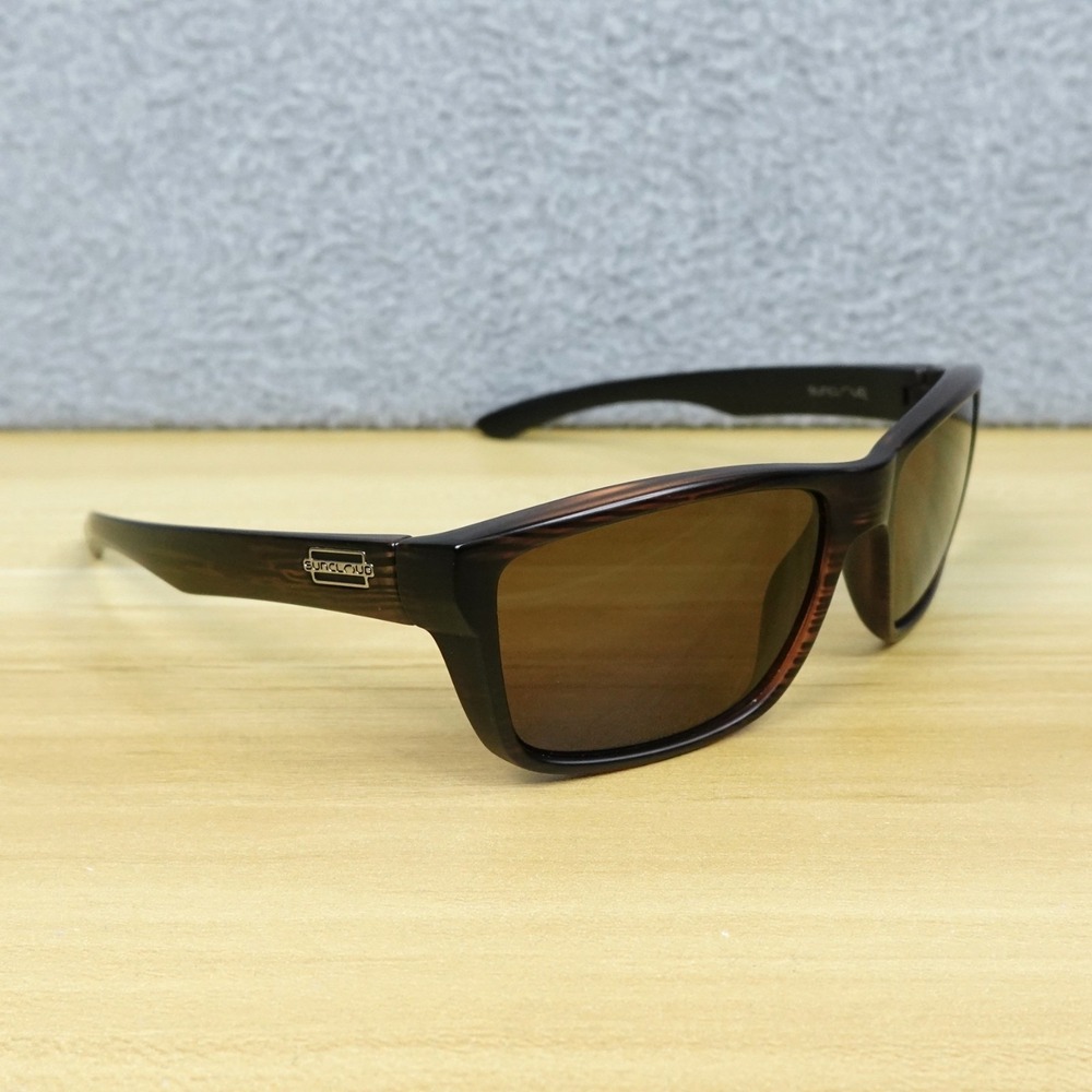 Suncloud Mayor Polarized Mens Sunglasses Matte Burnished Brown Frames Sport